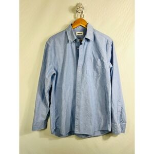 Taylor Stitch The Jack Mens 42 Large Light Blue Organic Cotton Oxford Shirt L/S